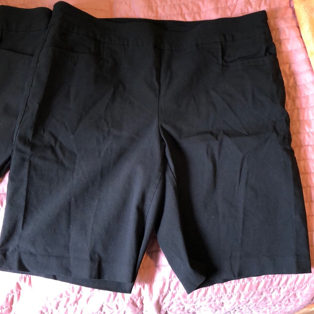 Lot 2 pair terra and sky 0X 14W black shorts